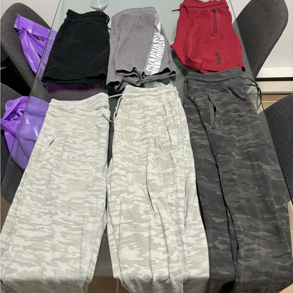 ALPHALETE AND GYMSHARK BULK (Size Small/Medium)